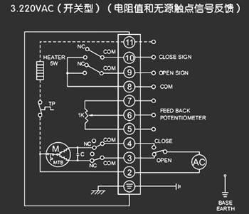 220VAC開(kāi)關(guān)型<a href='http://szlgls.cn/Product/diefa/diandongdiefa/' target='_blank'>電動(dòng)<a href='http://szlgls.cn/Product/diefa/' target='_blank'>蝶閥</a></a>接線(xiàn)圖